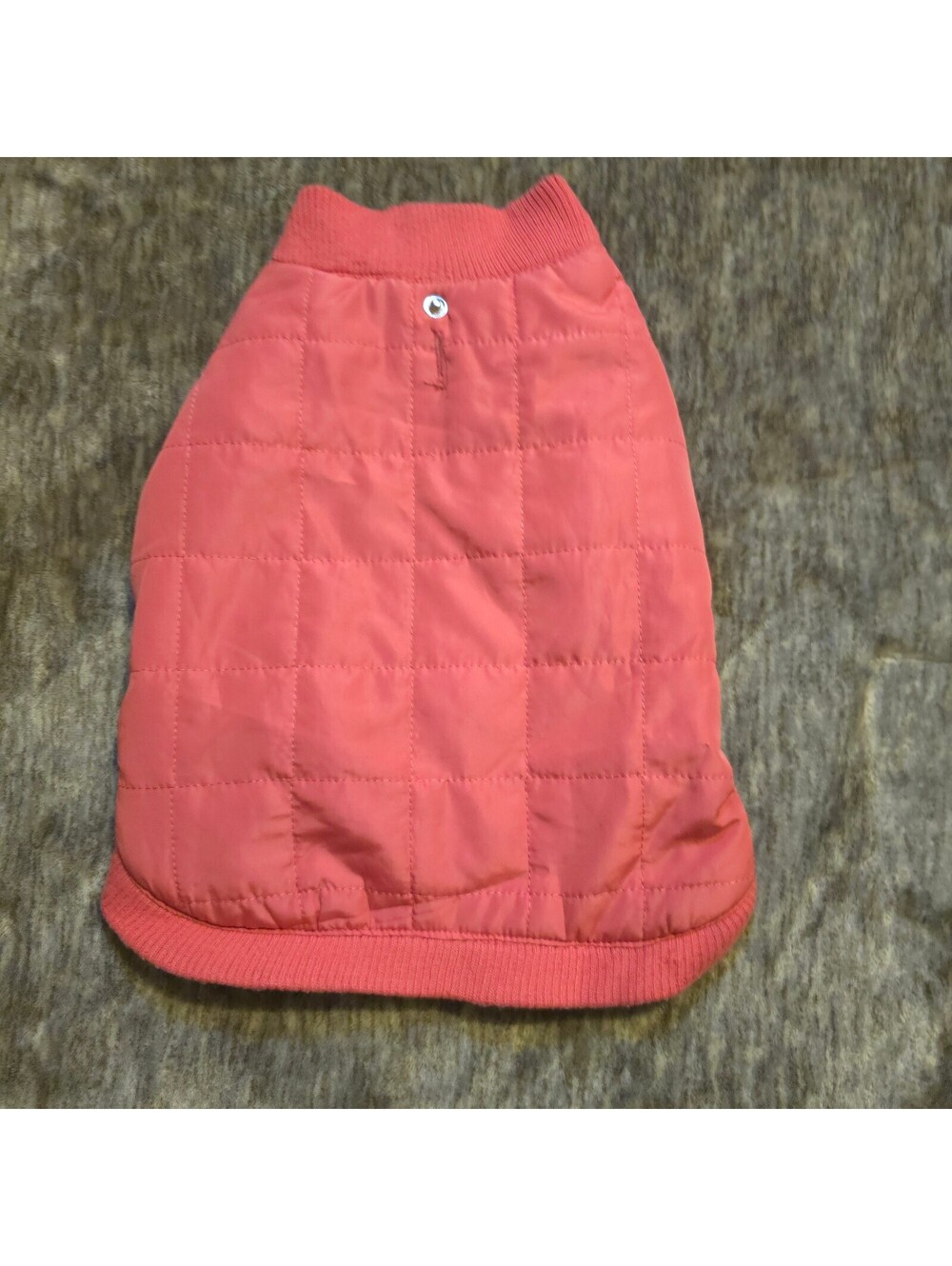 Quilted Coral Pink Dog Jacket Sweater